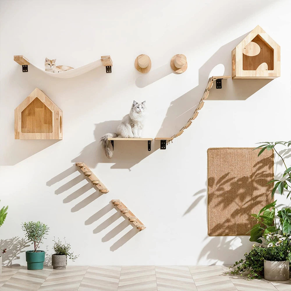 Étagères murales design pour chat