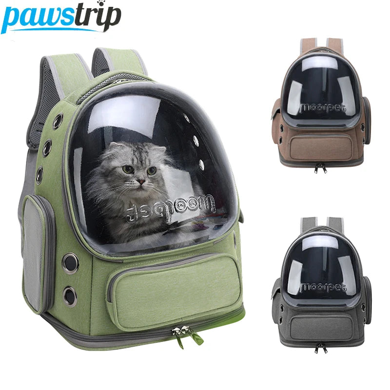 Sac à dos chat hublot bulle, tissu Oxford