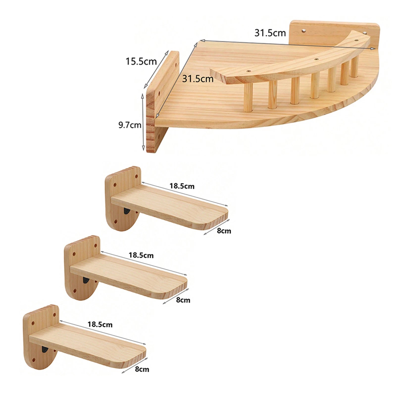 Parcours mural pour chat — modules et lots