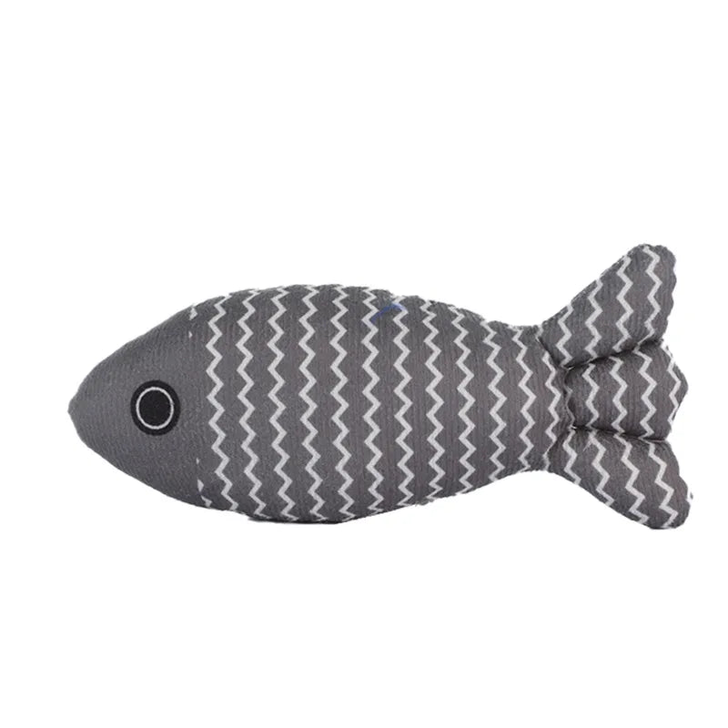 Peluche poisson chat