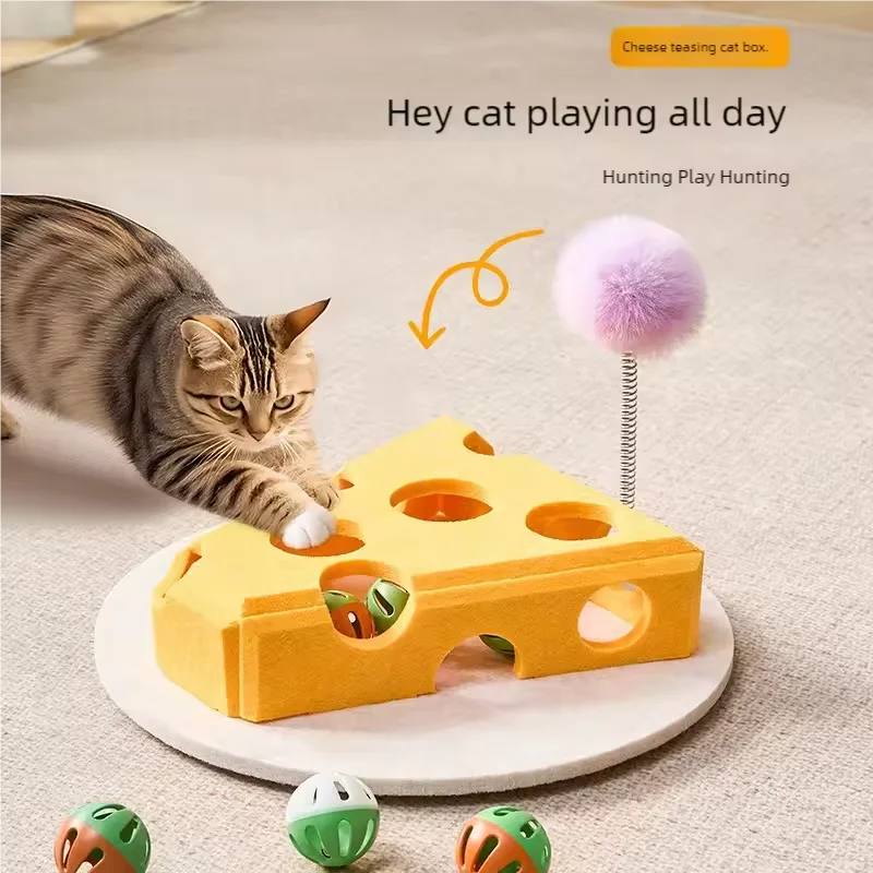 Jouet fromage chat
