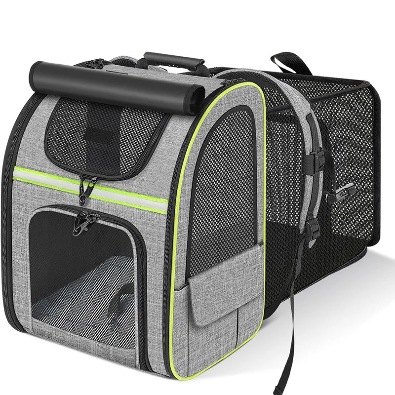 Sac à dos chat randonnée, extensible avec ombrage