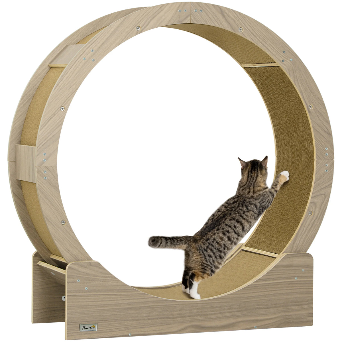 Roue pour chat PawHut 91 cm, frein et griffoir