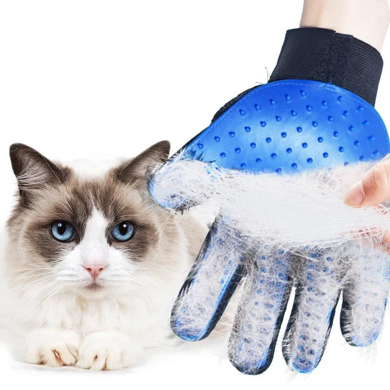 Gant de toilettage pour chat en caoutchouc