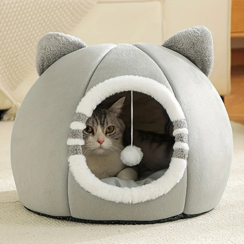 Petite niche moelleuse pour chat, 3 tailles