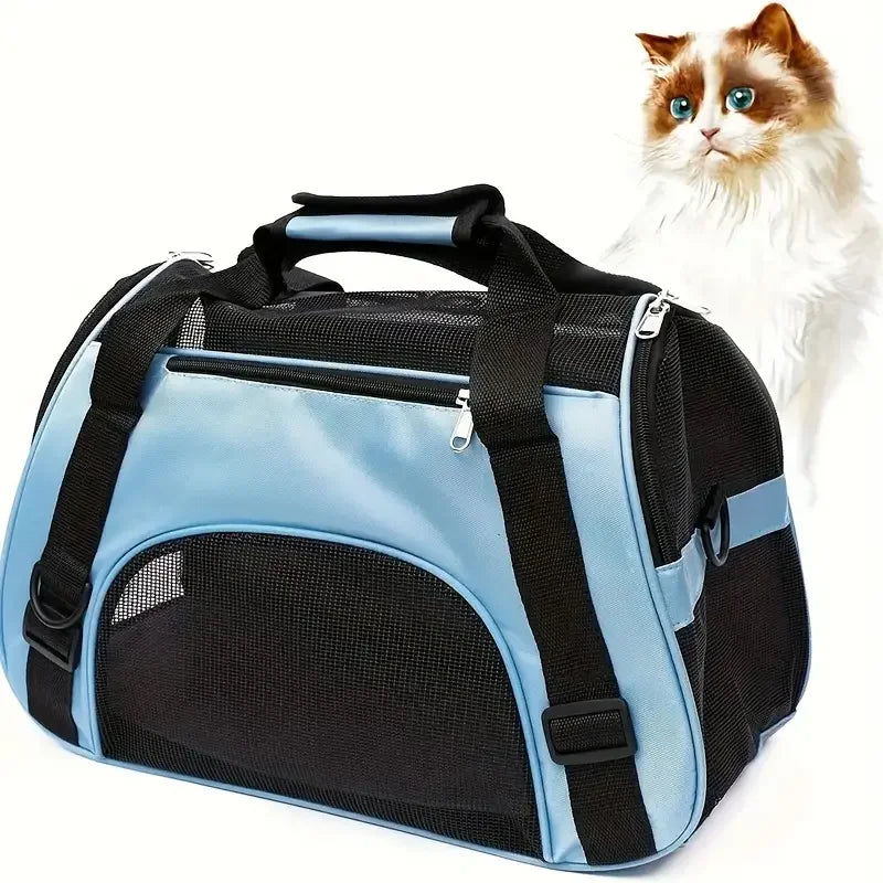 Sac de transport chat, tote pliable et respirant
