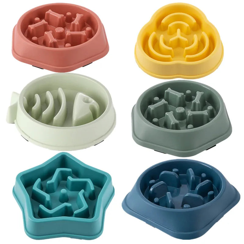 Gamelle anti-glouton chat, labyrinthe plastique