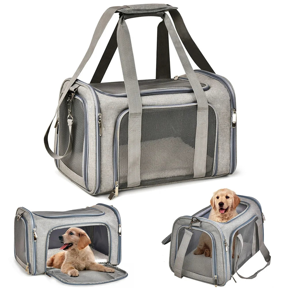 Sac de transport chat avion, nylon imperméable