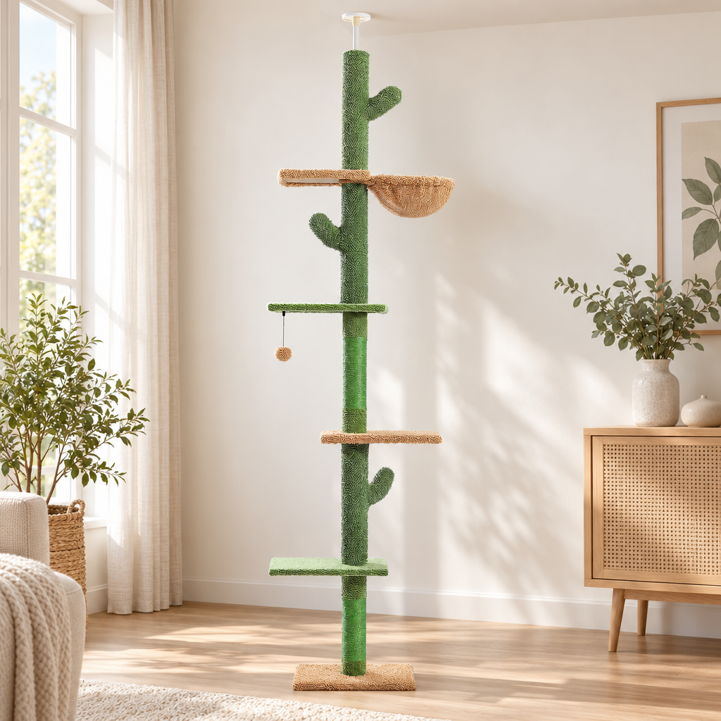 Arbre à chat du sol au plafond, hauteur réglable