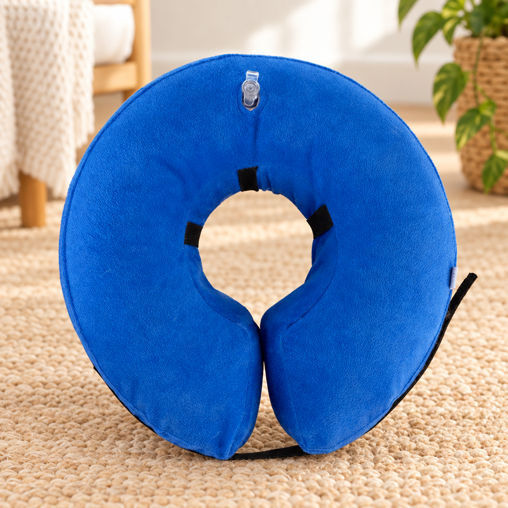 Collerette chat gonflable, anneau de protection