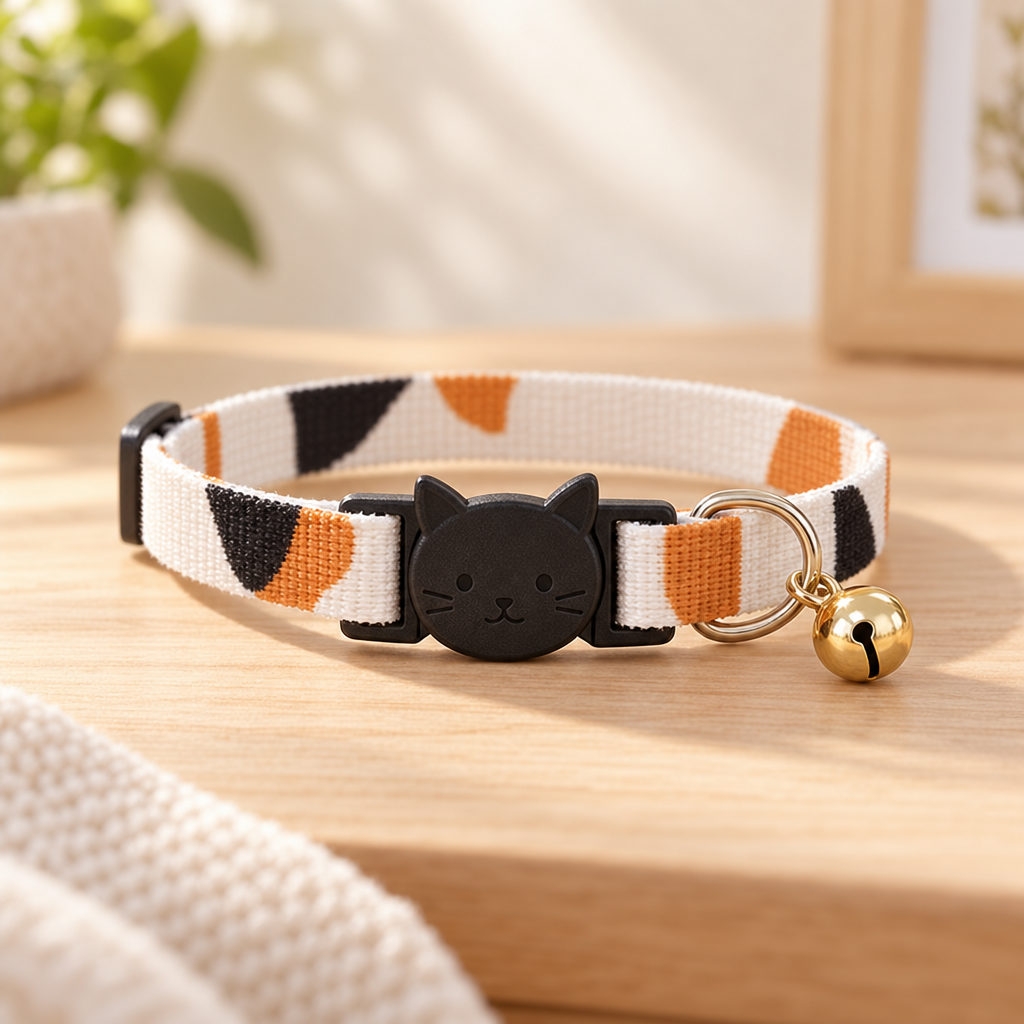 Lot de 10 colliers réfléchissants pour chat, avec clochette et oreilles de chat