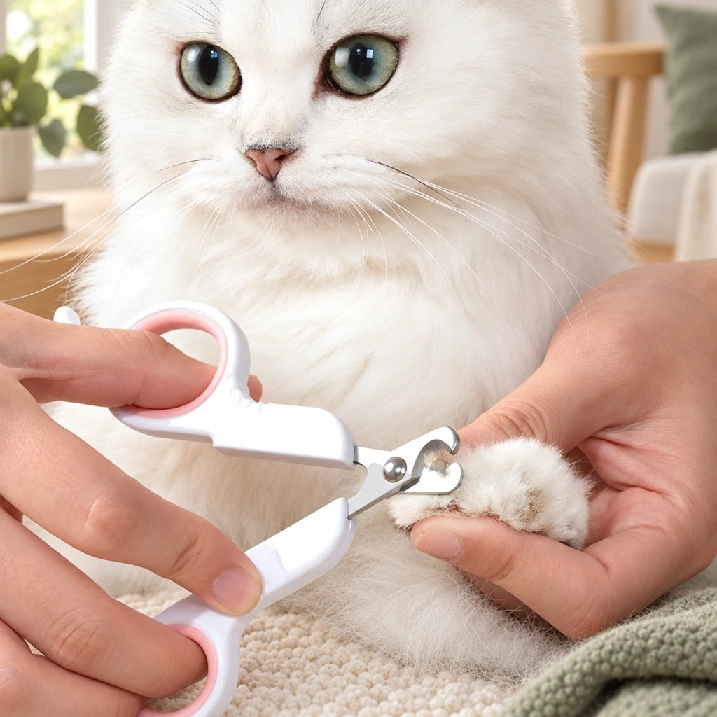 Image d’ambiance du Coupe-griffes compact pour chat — Minouko