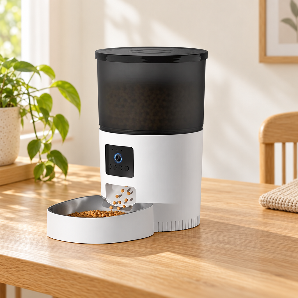 Distributeur de croquettes ROJECO 3 L avec caméra