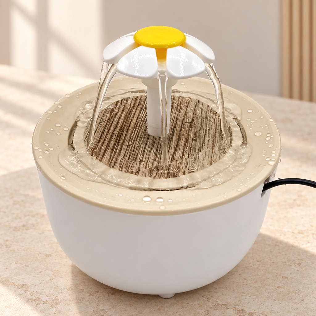 Fontaine à eau chat RecirBMO avec filtre, 1,2L