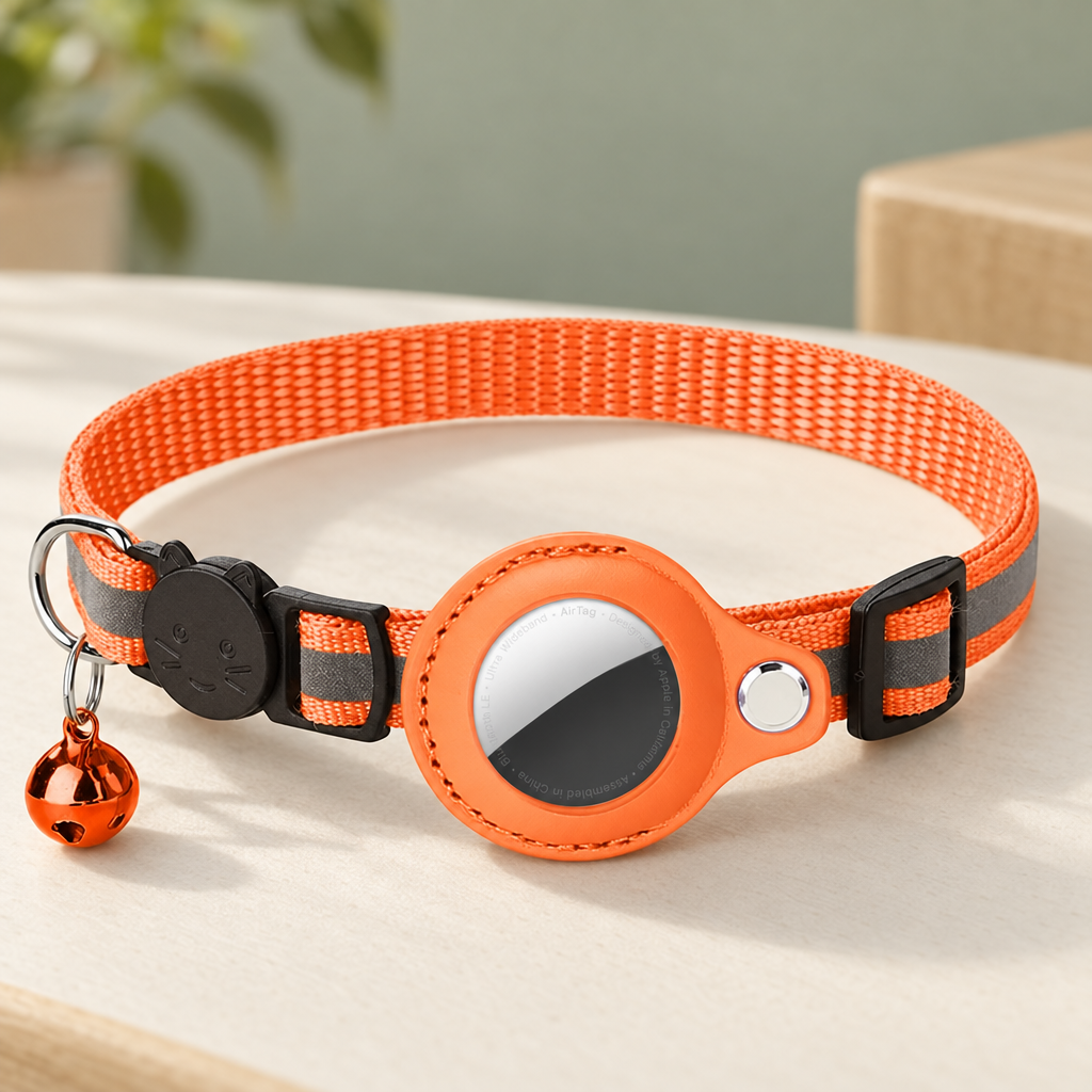 Collier chat airtag