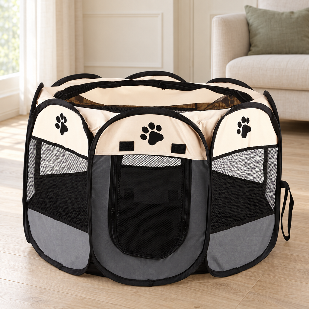 Enclos pliable chat