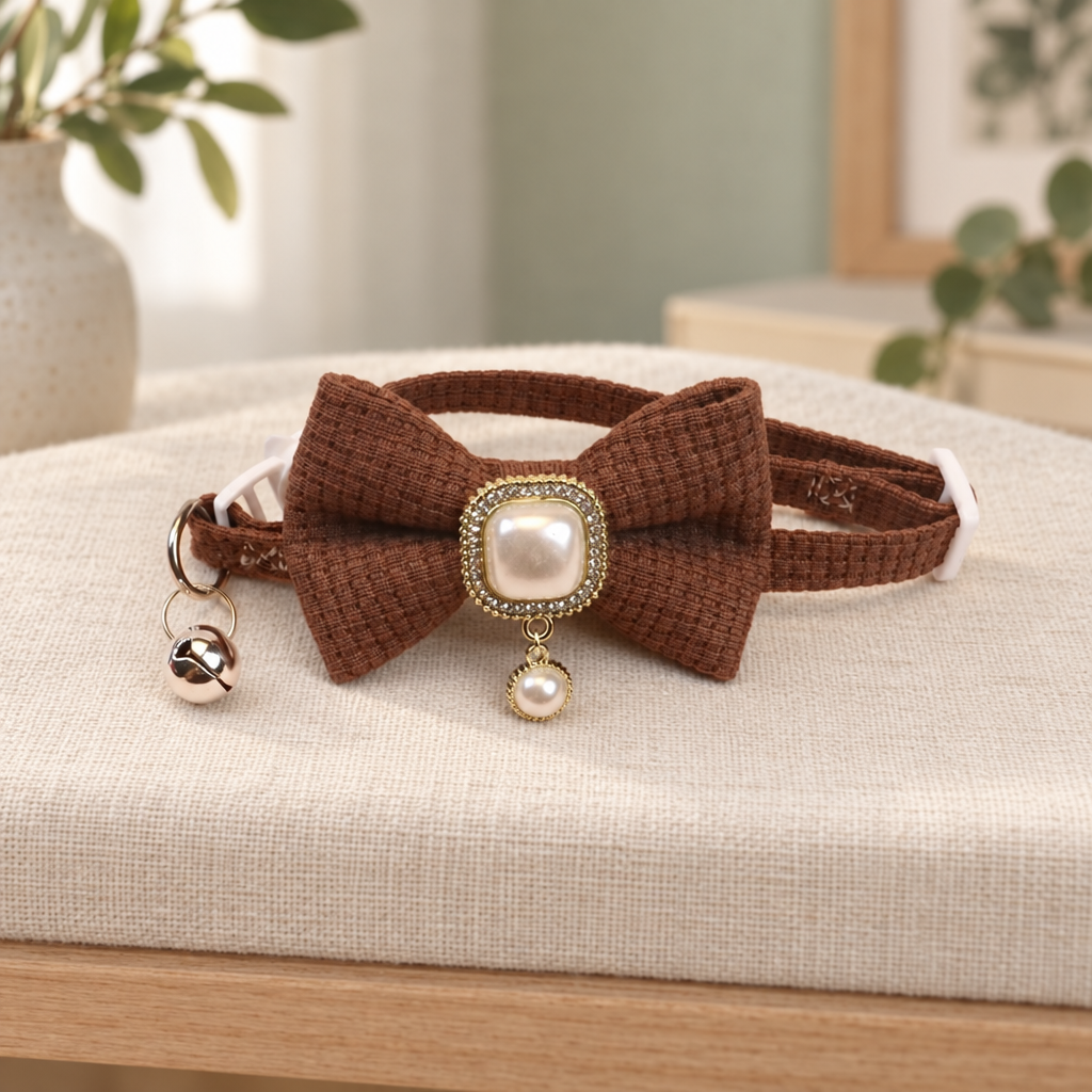 Collier chat noeud papillon