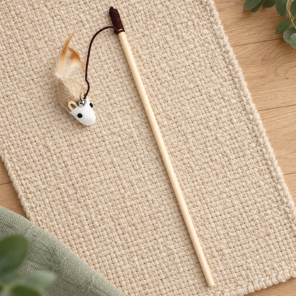 Jouet plume chat