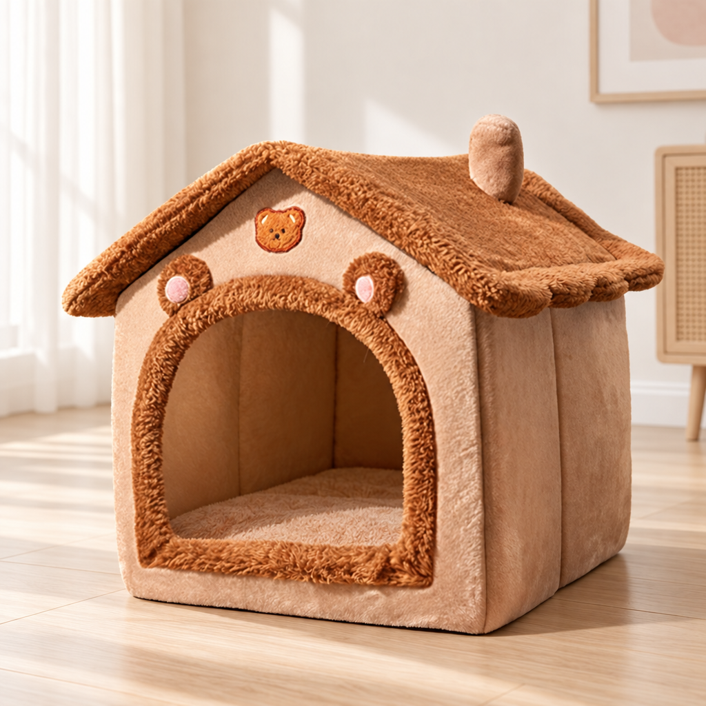 Niche pour chat en forme d’ours — S ou M