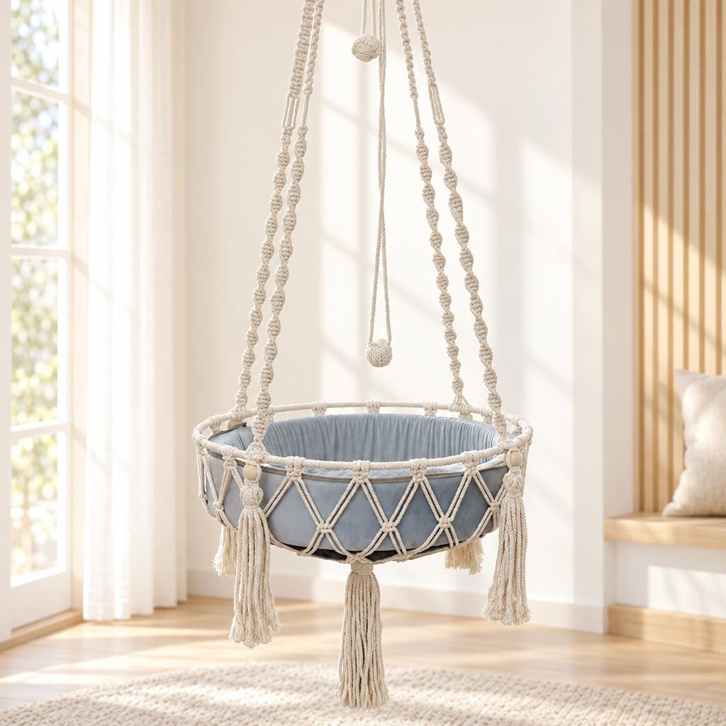 Hamac suspendu pour chat — plusieurs configurations