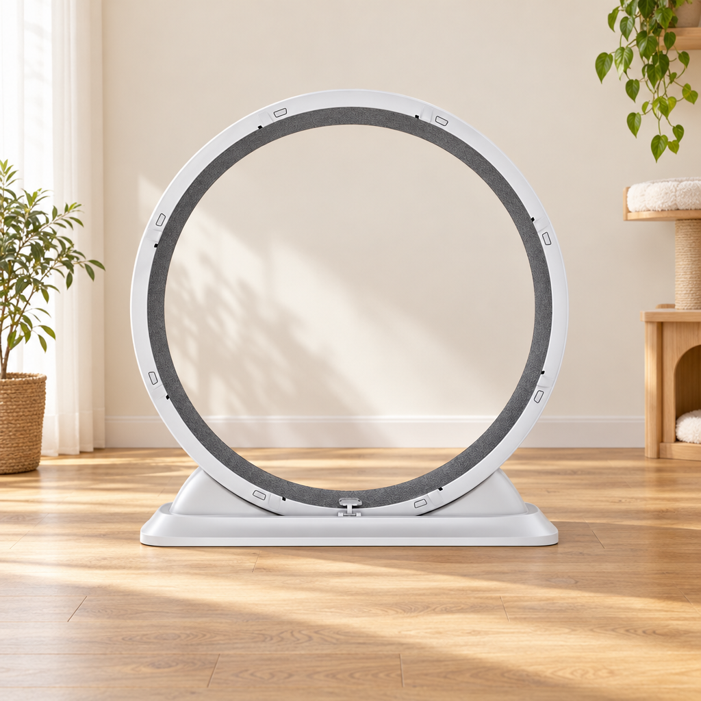 Roue pour chat 80 cm — tapis amovible et blocage