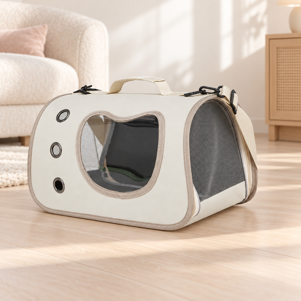 Sac de transport chat d'extérieur, bandoulière respirante