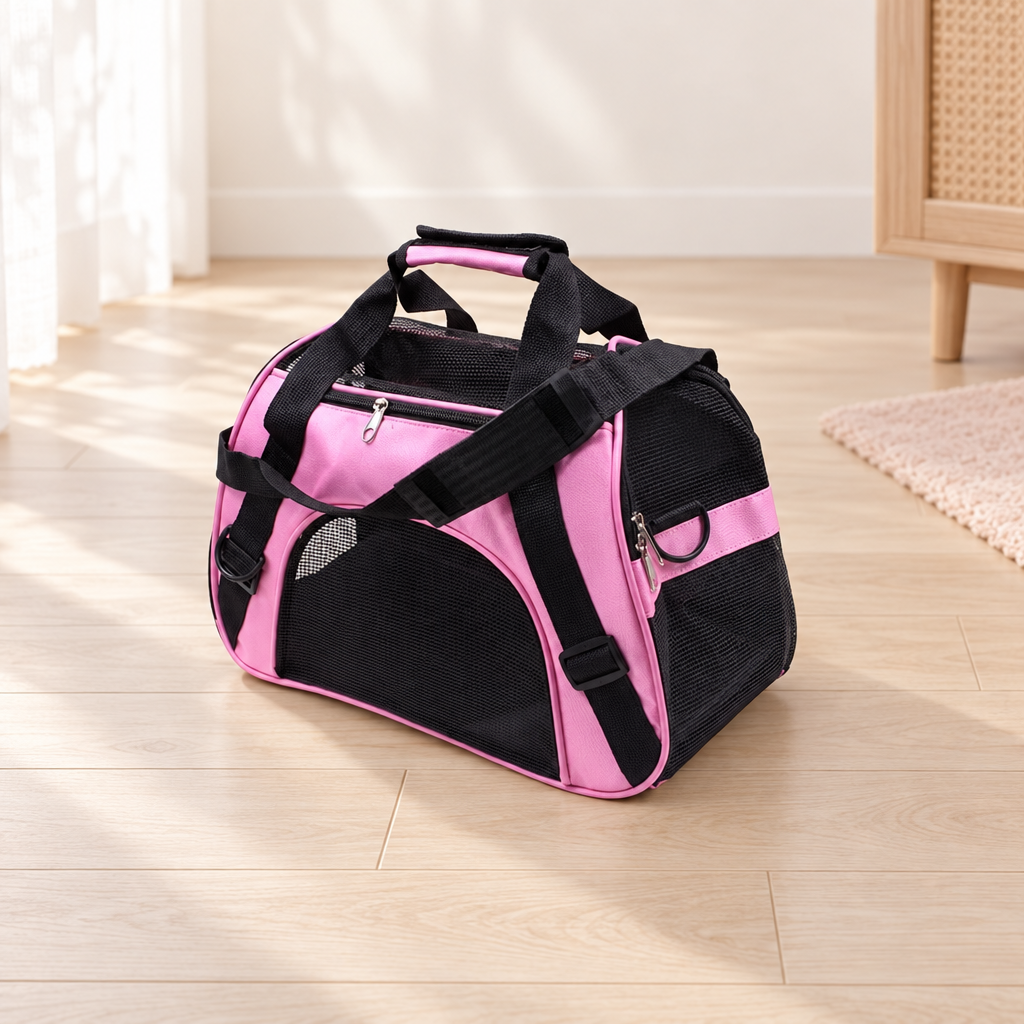 Sac de transport chat, tote pliable et respirant