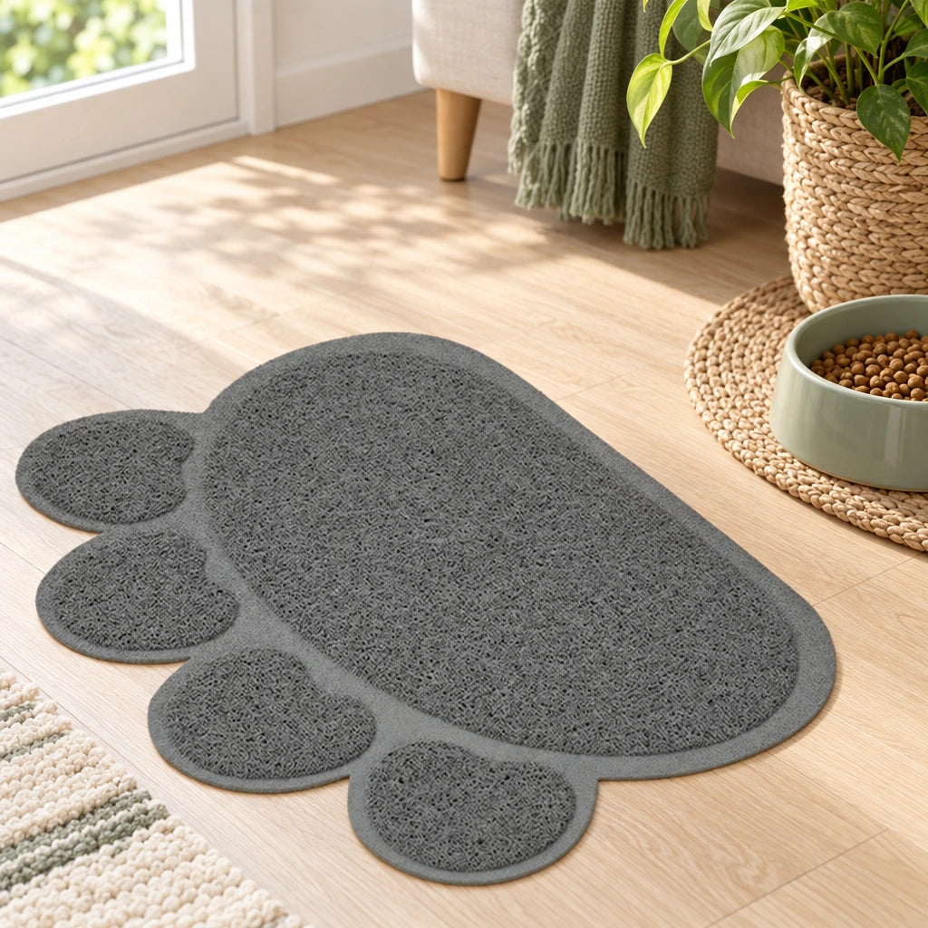 Image d’ambiance du Tapis de litière en PVC pour chat — Minouko